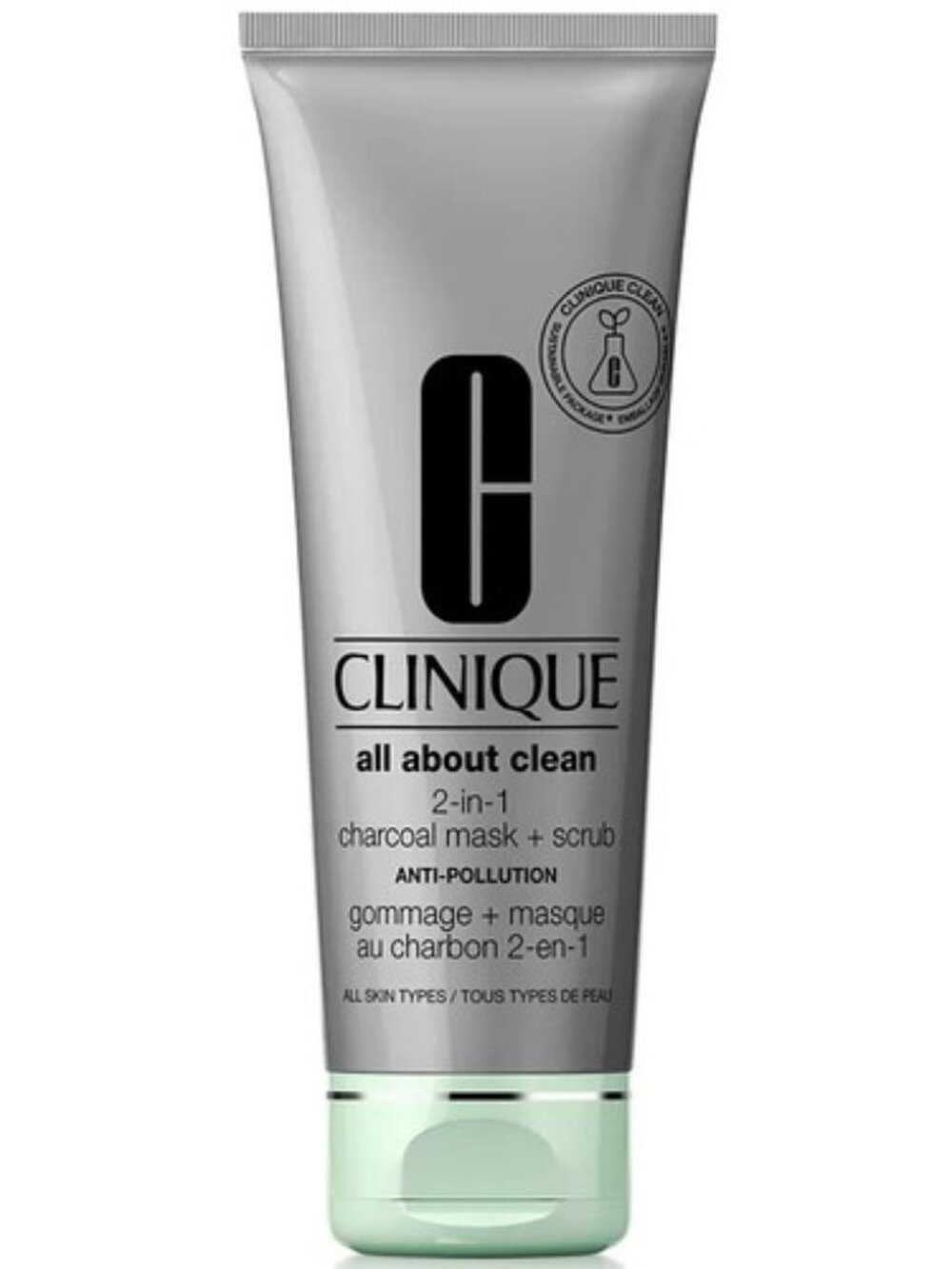 Clinique "All About Clean" 2 in 1 Charcoal Mask + Scrub - NEW